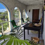Outdoor patio and living area
